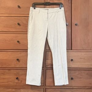 Theory cropped pinstripe pant